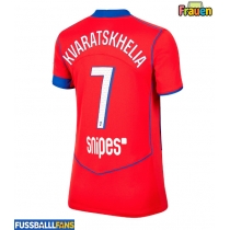 Paris Saint-Germain Khvicha Kvaratskhelia #7 3rd trikot Frauen 2025-26 Kurzarm